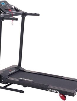 Christopeit Sport® Laufband CS 3000 (mit integrierten Handpulssensoren und Soft-Drop-Klappsystem), bis max. 8 km/h, klappbar, 100 kg max. Benutzergewicht