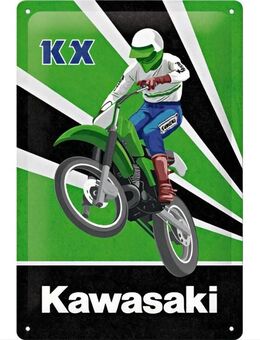 Tolles Kawasaki KX Motocross Blechschild Biker Motorrad 20x30 cm - Hamburg
