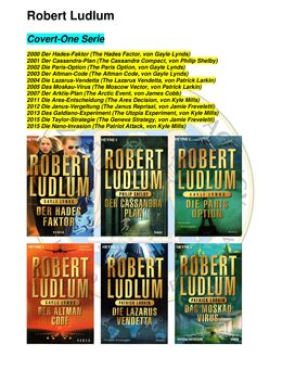 Sammlung 12 Bände (Konvolut) Robert Ludlum (u.a. Der Hades-Faktor;Die Nano-Invasion) - Krefeld