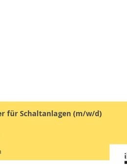 Projektleiter für Schaltanlagen (m/w/d)