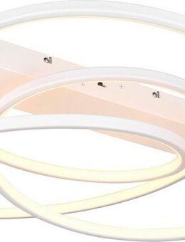 TRIO Leuchten LED Deckenleuchte DARVIN, LED Deckenlampe 34W 4500 Lumen, dimmbar Lichtfarbe einstellbar, Dimmfunktion, LED fest integriert, warmweiß - kaltweiß, CCT 2300/3000/4000K warmweiß-kaltweiß, Deckenlampe Büro Wohnzimmer