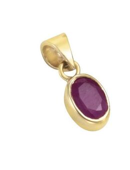 Vivance Kettenanhänger 585/- Gelbgold Rubin