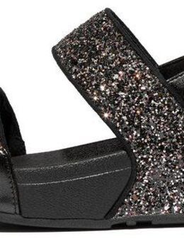 Fitflop LULU Sandale, Keilsandale, Sommerschuh mit Glitter