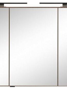 welltime Spiegelschrank "Trento", Badezimmerschrank, Badmöbel Breite 120 cm, mit 3D-Effekt, Spiegeltüren, inklusive LED-Beleuchtung
