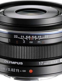 Olympus M.ZUIKO DIGITAL 17 mm F1.8 Weitwinkelobjektiv, (passend für Olympus & OM SYSTEM MFT Kameras)