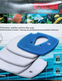 1 Vorfiltermatte, 4 Filtervliese (neu) für Eheim Professionel 3. - Essen