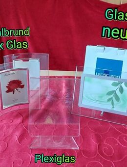 verschiedene Bilderrahmen, Glas + Plexiglas, 5 Bilder - Immenhausen