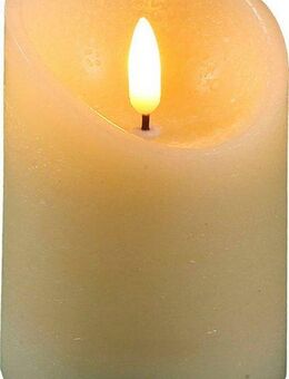 Ambiente Haus LED-Kerze aus Echtwachs, Ø ca. 7,5 cm, Höhe 10 cm (FB 51018) (1-tlg)