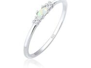 Elli Fingerring Opal Marquise und Zirkonia 925 Sterling Silber