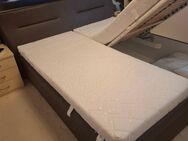 Boxbett in Lederoptik mit Lattenrost und Zubehör - Fürth