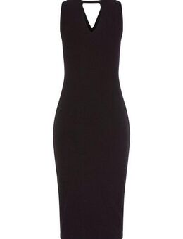 Buffalo Midikleid aus weicher Rippware mit Cut-Out am Ausschnitt, Sommerkleid