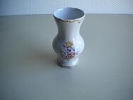 Weimarer Porzellan,DDR,Vase,Blumendekor,ca. 50er Jahre,7,34 Bodenm.,ca. 14 cm hoch,ca. -8 cm Dm. - Linnich