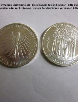 20 €uro 2016 -5 x 20 €uro SM 2016-komplett-bankfrisch- - Mahlberg