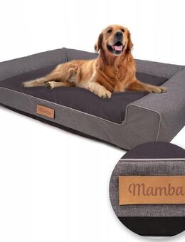 Design Handmade Hundebett Hundekissen Sofa Hundesofa Tierbett Katzenbett Hundekorb Schlafplatz mit Namensschild Set 763 - Wuppertal