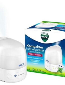 WICK Luftbefeuchter Persönlicher Kaltluft-Ultraschall-Luftbefeuchter - WUL510, 7 l Wassertank, UNSER KLEINSTER LUFTBEFEUCHTER: Kompakt, intuitiv, einfach zu bedienen