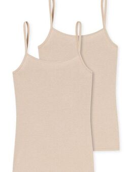 Schiesser Unterhemd "Modal Essentials" (2er Pack) Single Jersey, schmale Träger, feine Streifen