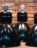Alte Industrielampe fabriklampe 50ér Jahre in 8001