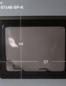Original Wohnwagenfenster ca 57 x 48 Roxite 80 D401 (ca BJ 1990-2000) - Sonderpreis Kleber-Reste - Schotten Zentrum
