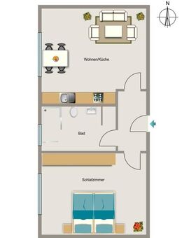 Kleine 1-Zimmer-Wohnung in Dortmund Mitte für Sie! - Dortmund