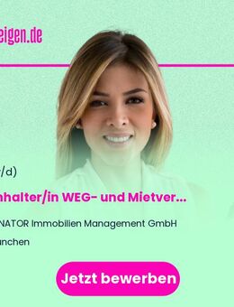 Buchhalter/in WEG- und Mietverwaltung Bereich Hausverwaltung (m/w/d) Vollzeit / Teilzeit - München