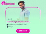 Teamleitung Qualitätskontrolle (m/w/d) - Ettlingen