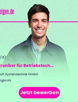 Elektroniker (m/w/d) für Betriebstechnik - Burgbrohl