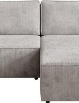 TRENDMANUFAKTUR Ecksofa Challenge, Schlafsofa mit Bettkasten, Couch in L-Form, Breite 245 cm, Recamiere beidseitig montierbar, auch in trendigem Cordstoff
