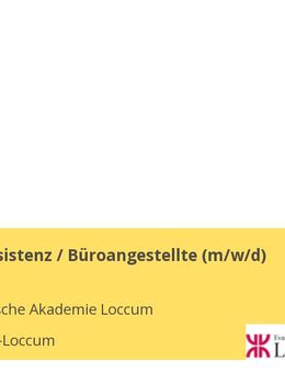 Tagungsassistenz / Büroangestellte (m/w/d) - Rehburg-Loccum