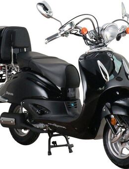 Alpha Motors Motorroller Retro Firenze, 125 ccm, 85 km/h, Euro 5+, (Spar-Set, mit Topcase), mit Lenkerschloss