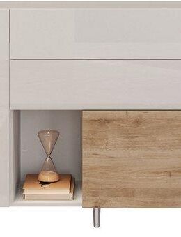 INOSIGN Sideboard Monaco in Breite 181 cm, Anrichte mit Tür, Klappe und 2 Schubkästen, Stauraumschrank – sanftes Schließen, edles Design, viel Platz