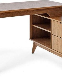 Jahnke Eckschreibtisch WAVE C 150 E (1-St), Eckschreibtisch, Fronten in Wellendesign, wechselseitig montierbar