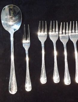 8 x Esmeyer Besteck Edelstahl Kuchengabeln Löffel Aufschnittgabel zus. 4,- - Flensburg