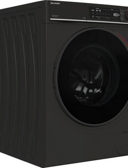 Sharp Waschmaschine Mid Class ES-WNFB214CMDA-DE, 12 kg, 1400 U/min, 12kg / +WIFI / A-20% / black Doorring+knob/Steam/ Mat Black