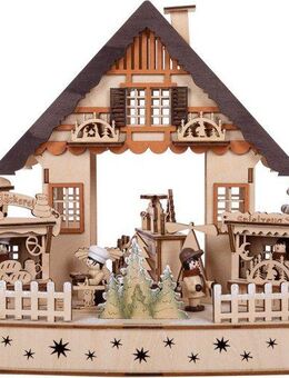 Myflair Möbel & Accessoires Weihnachtsdorf Weihnachtsdeko, mit LED Beleuchtung und Musik, Höhe ca. 24 cm