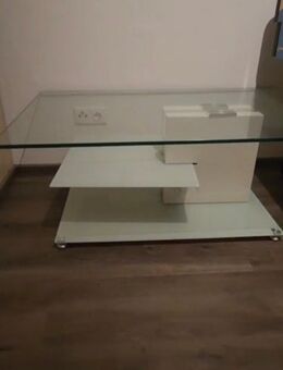 Wohnzimmer Glastisch mit Ablagen - Ingolstadt