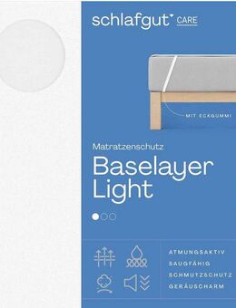 Matratzenauflage Baselayer Matratzenschutz Light Schlafgut, mit Eckgummis