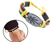 Armband mit Hanfblatt Motiv Schnüren Modeschmuck Armschmuck 12,90 €* - Villingen-Schwenningen