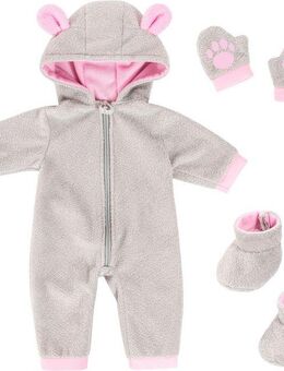 Bayer Puppenkleidung Plüschoverall 38-42 (Set, 3-tlg)