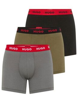 HUGO Boxer BOXERBR TRIPLE (Packung, 3-St., 3er) mit elastischem Bund