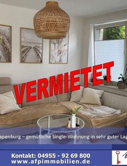 ***V E R M I E T E T*** ***Gemütliche Single-Wohnung in Papenburg in sehr guter Lage*** - Papenburg
