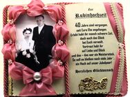 Deko-Buch Rubinhochzeit für Foto – 40. Hochzeitstag - Pressath
