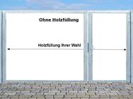 Einfahrtstor Qas Tor Verzinkt mit Pfosten 2-flügelig 500cm x180cm - Hamminkeln