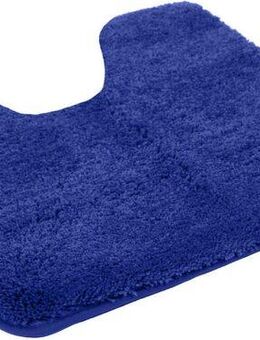KiNZLER Badematte Chaozhou, Höhe 20 mm, rutschhemmend beschichtet, fußbodenheizungsgeeignet, Polyester, WC-Vorleger mit Ausschnitt, Badteppich, Uni Farben, weich, als rechteckig, rund & Set erhältlich