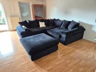 Modernes XXL Sofa in Schwarz – Viel Platz auf 283x283 cm - Bad Kreuznach