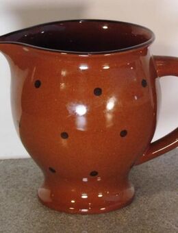 Keramik Krug braun mit Punkten Gießer Milchkrug 13 cm Vintage Deko 3,- - Flensburg