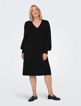 ONLY CARMAKOMA Strickkleid CARKATIA LS V-NECK DRESS KNT NOOS