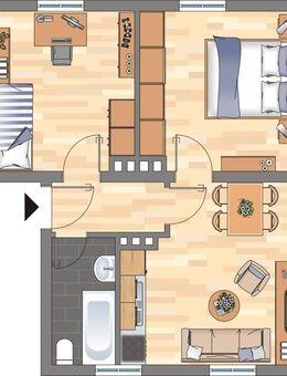 Demnächst frei! 3-Zimmer-Wohnung in Wilhelmshaven Fedderwardergroden - Wilhelmshaven