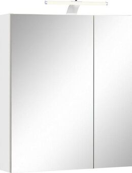 Schildmeyer Spiegelschrank Lagona Breite 60 cm, 2-türig, LED-Beleuchtung, Schalter-/Steckdosenbox