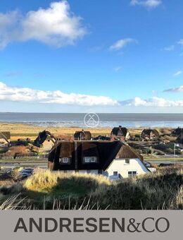 Ferienwohnung unter Reet an den Dünen mit Meerblick in Rantum - Sylt
