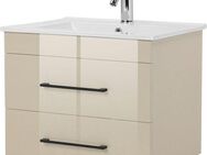 welltime Waschtisch Florenz Badschrank Badmöbel inkl. Waschbecken (Komplett-Set)